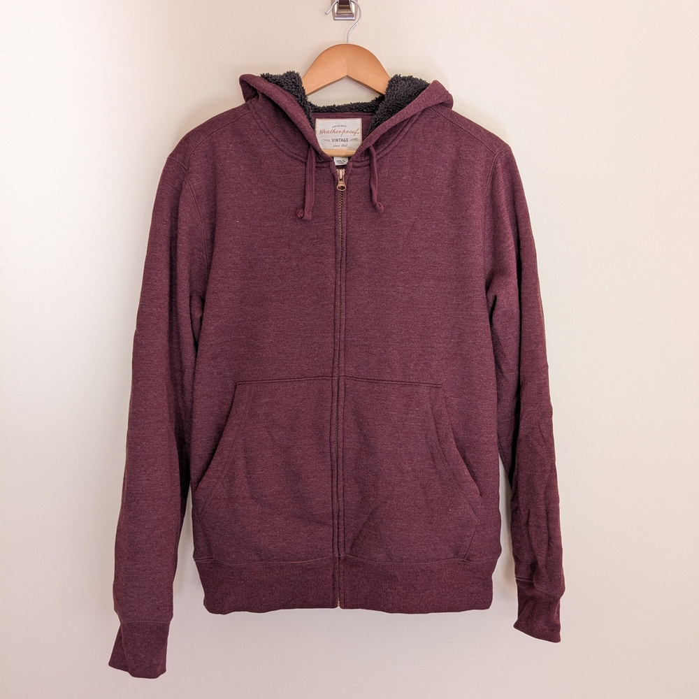 Men's Maroon Hoodie Sweater